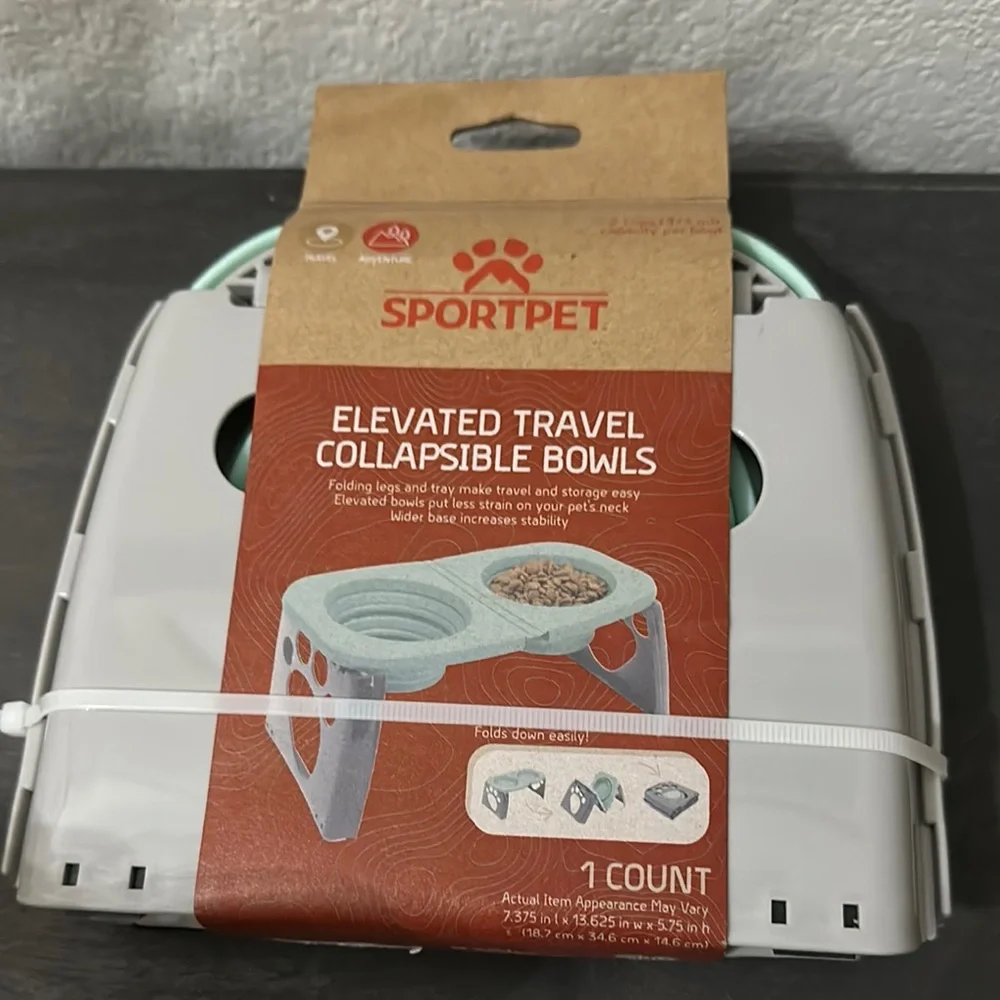 Sport pet-Elevated Collapsible Bowls